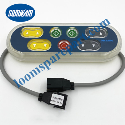 Hộp điều khiển nút nhấn phụ tùng dệt Picanol Loom có ​​đèn Led