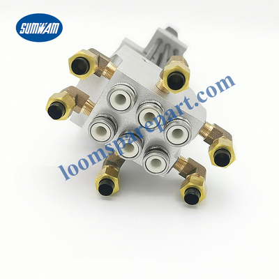 Phụ tùng máy dệt Toyota Máy dệt phụ tùng chính Sáu vòi phun với sợi cơ sở nhuộm Swing Vòi phun